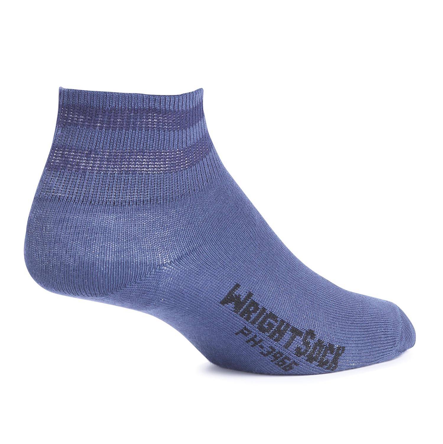 BLUE WRIGHTSOCK LIGHT WEIGHT ANKLE LENGTH SOCK