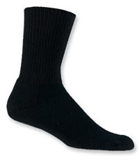 Black Thorlos Crew Length Sock - L