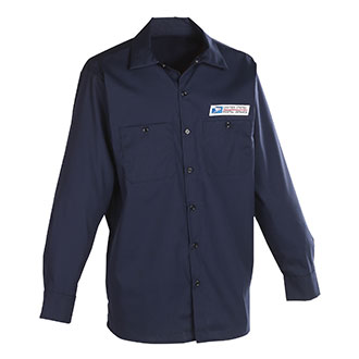 Postal Uniform Shirt Poplin Long Sleeve for Mailhandler and